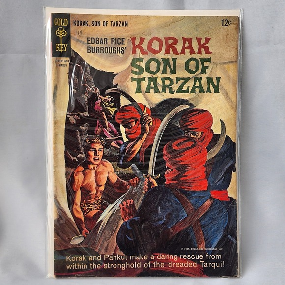 Gold Key Korak Son‎ of Tarzan Comic Book March 1965 Retro Vintage Collectible - Picture 1 of 9